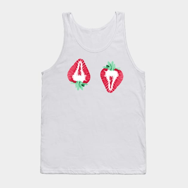 Strawberries Tank Top by oddityghosting